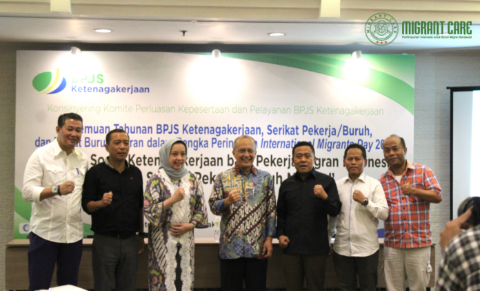 webbackground - bpjs-01 Pertemuan Tahunan BPJS Ketenagakerjaan dengan Serikat dan Organisasi Pegiat Isu Pekerja Mirgan (Dok, Migrant CARE)